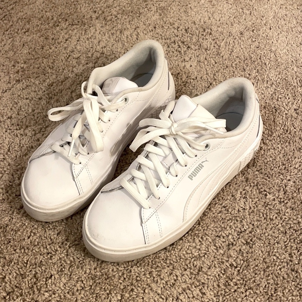 Platform Puma White Sneakers!